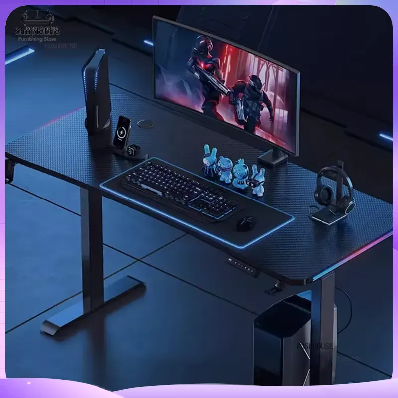 럭셔리 전동 높이 조절 게이밍 데스크 컴퓨터 책상 (e - Esports Gaming School 리뷰 및 가격
