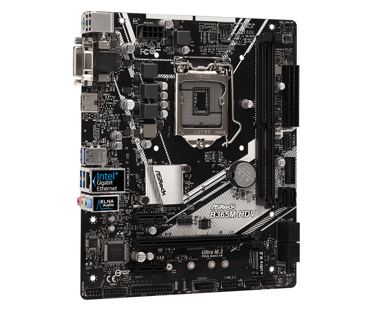 ASROCK B365M-HDV 메인보드, LGA1151 - Intel Cpu Core I5 리뷰 및 가격