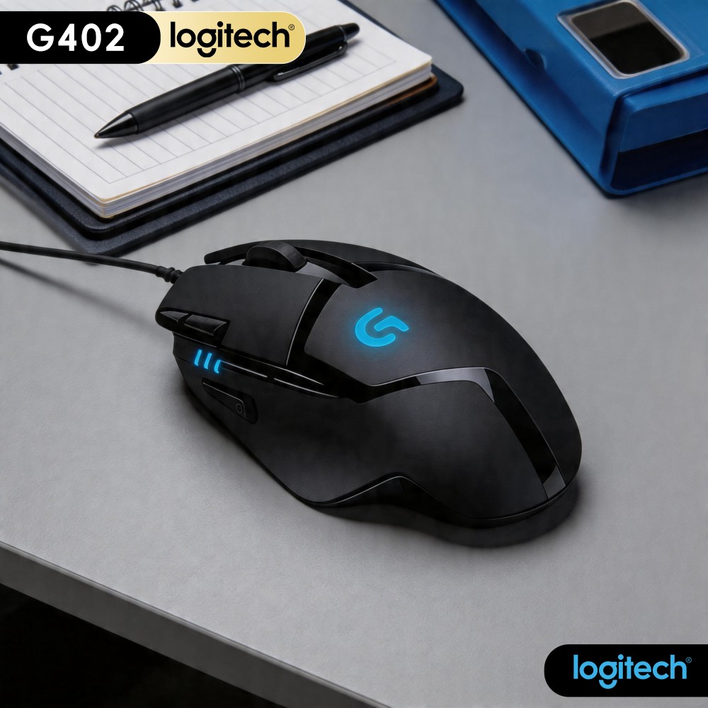 로지텍 G402 유선 게이밍 마우스, 퓨전 엔진 가속  - Esports Gaming Training 리뷰 및 가격