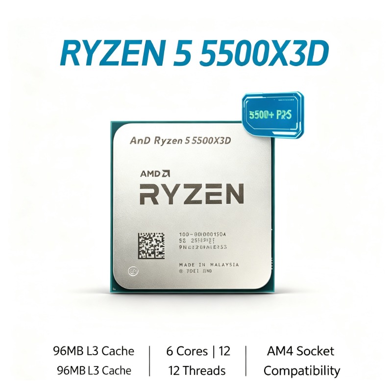 AMD 라이젠 5 5500X3D 7NM 데스크탑 CPU - Amd Cpu Ryzen 5 리뷰 및 가격