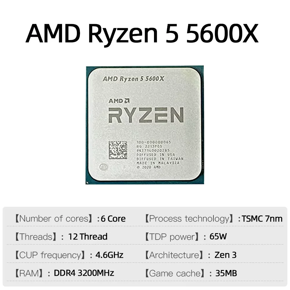AMD 라이젠 5 5600X 프로세서 CPU 신제품 3 - Amd Cpu Ryzen 5 리뷰 및 가격